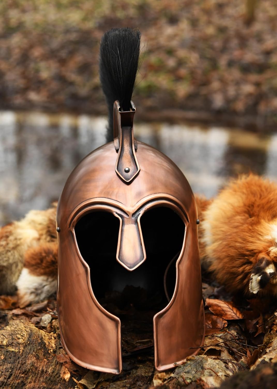 Griechischer Helm aus Troja mit Helmbusch - Antike - Griechenö