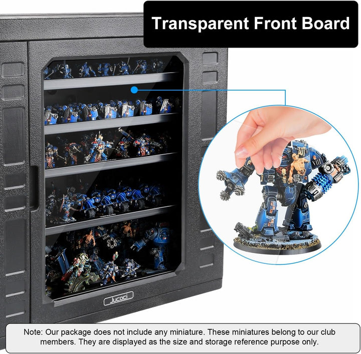 Jucoci Miniaturen Aufbewahrungskoffer Miniaturen Transportkoffer (Grossformat mit Licht), Grossforma