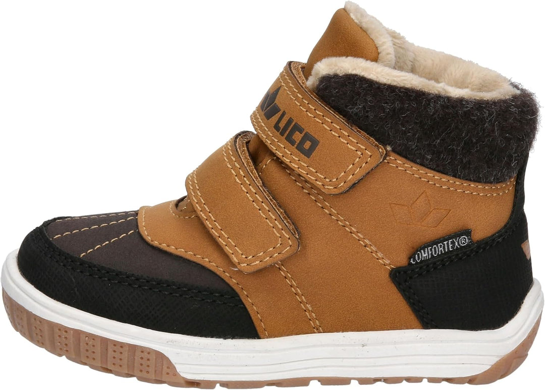 Lico Jungen Pavel VLauflernstiefel 22 EU Beige Braun, 22 EU Beige Braun