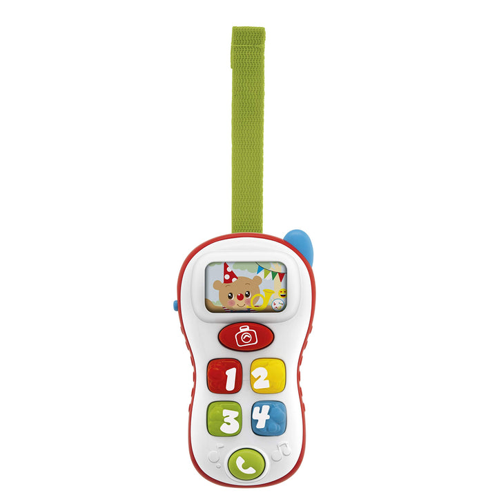Chicco ABC Selfie Phone, Elektronischer Triller für Kinder in Form eines Handys, Schilder für Zahlen
