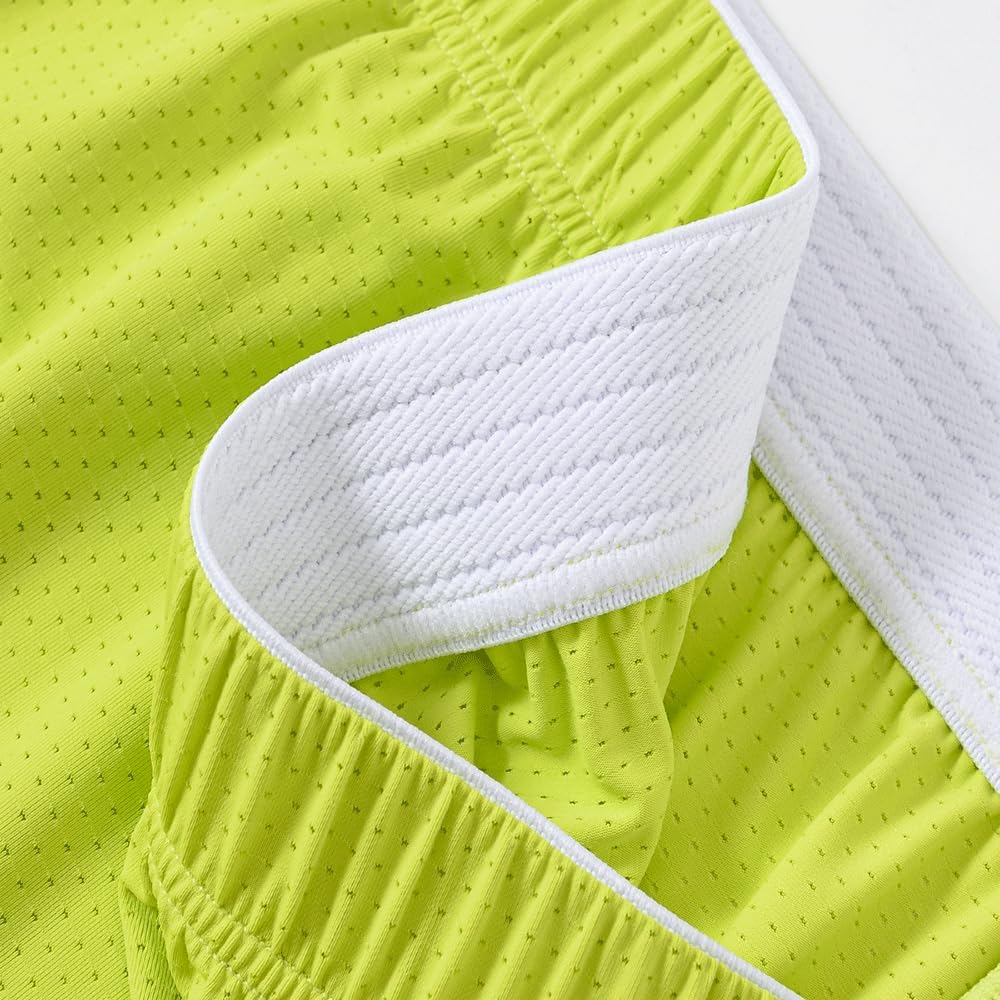 BIATWOWR Herren Boxershorts Atmungsaktive und Bequem Boxershorts mit Seitenschlitz, L