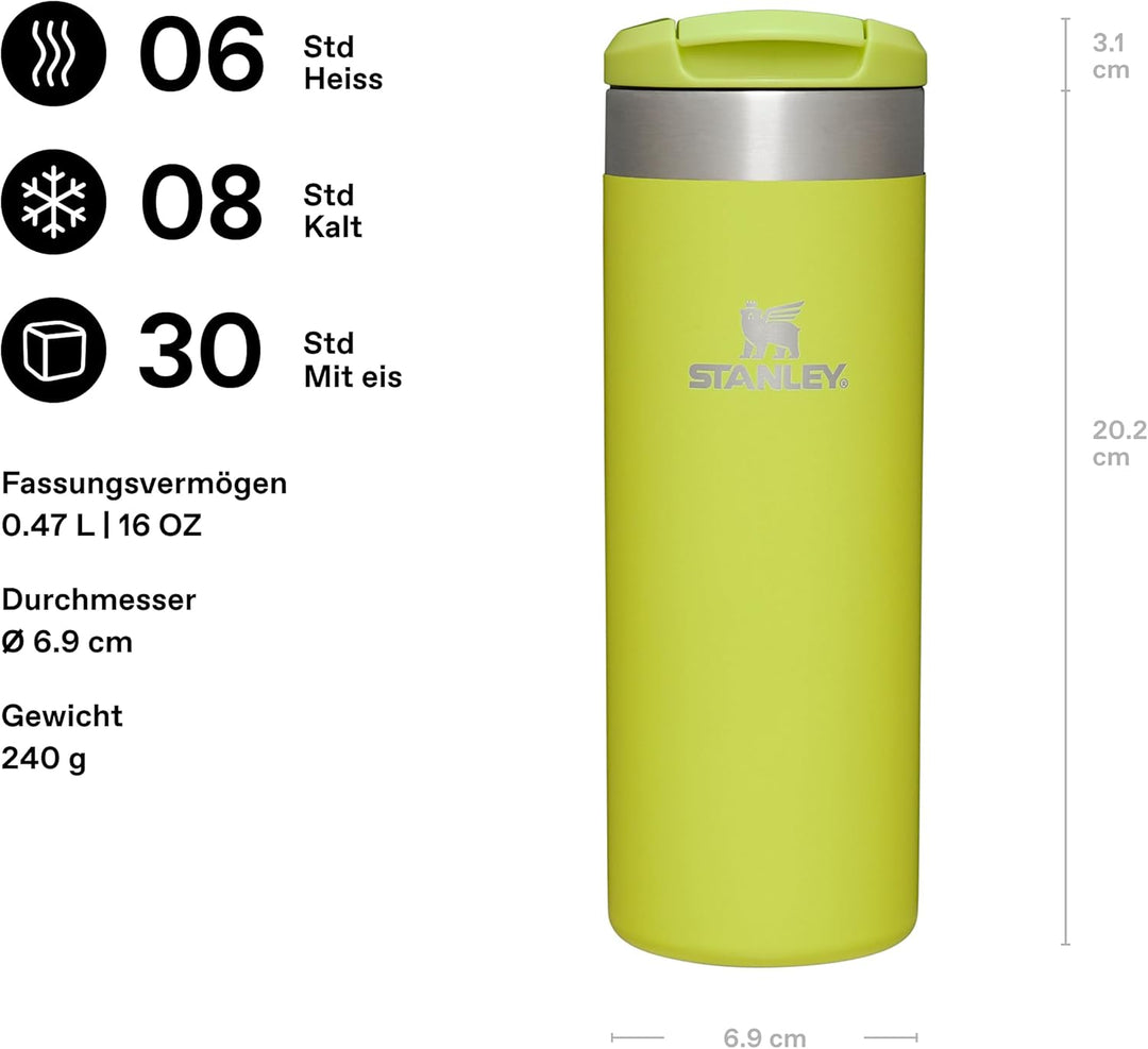 STANLEY 1913 Aerolight Transit Thermobecher 0.47L - Hält 6 Stunden Heiss - Spülmaschinenfest - Kaffe