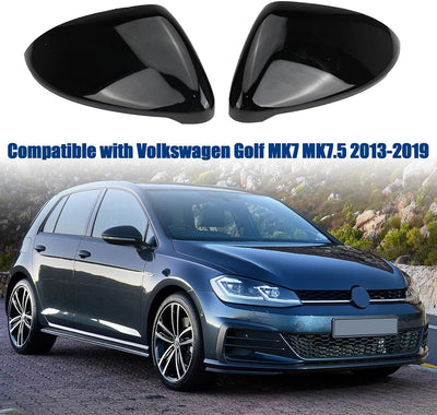 1 Paar Spiegelabdeckungen Ersatz für VW Golf MK7 MK7.5 R GTD VII 2013-2018, Auto Spiegelkappen Ausse