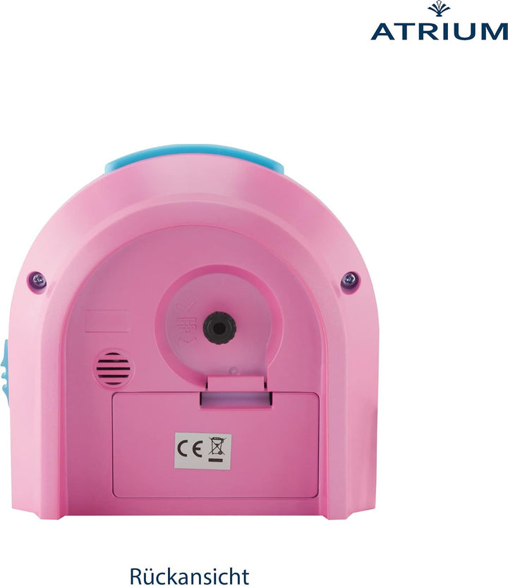 Atrium Kinderwecker Jugendwecker Analog Quarz mit Licht, Snooze &amp; schleichende Sekunde - leise ohne