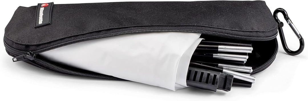 Manfrotto HaloCompact Plus Diffusor 98 cm 2-Stop Rundreflektor - RapidExoframe™ Technologie - Zusamm