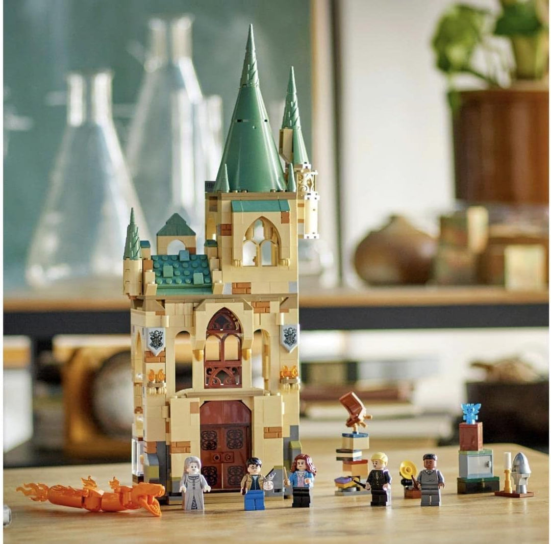 LEGO 76413 Harry Potter Hogwarts: Raum der Wünsche, Schloss-Spielzeug mit verwandlungsfähiger Feuers