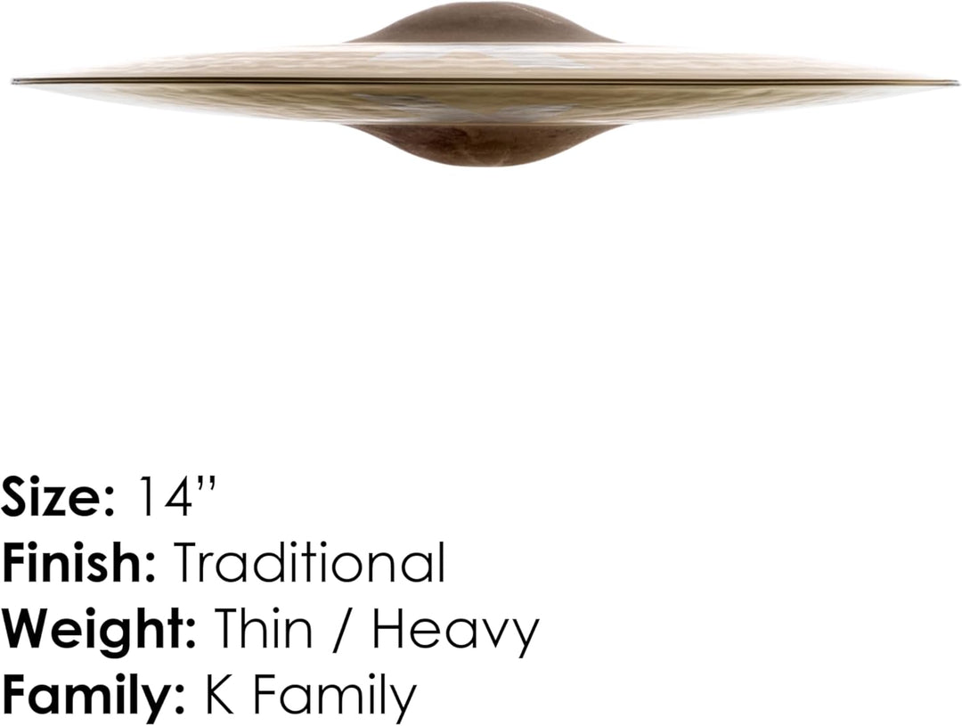 Zildjian K Custom Series - 14" Sweet Hi Hat Pair, 14"