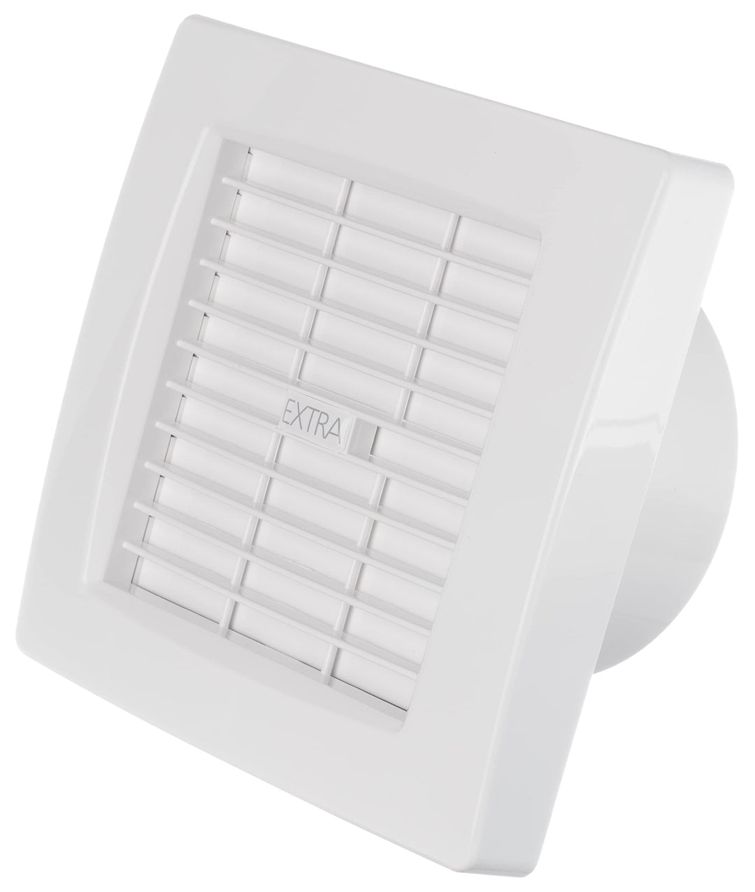 Steinberg14 Ø 120mm Badlüfter mit Automatischen Jalousie/Lamellen - Weiss Ventilator für Bad WC Küch