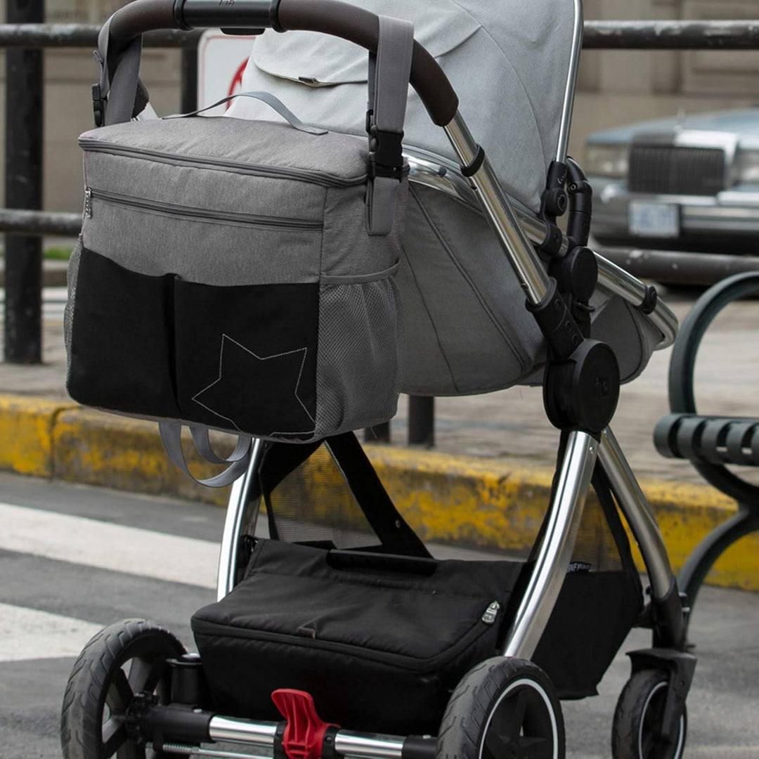 Mumie Messenger Wickeltasche, Kinderwagen mit grosser Kapazität Hanging Organizer Tragbare Reise Fra