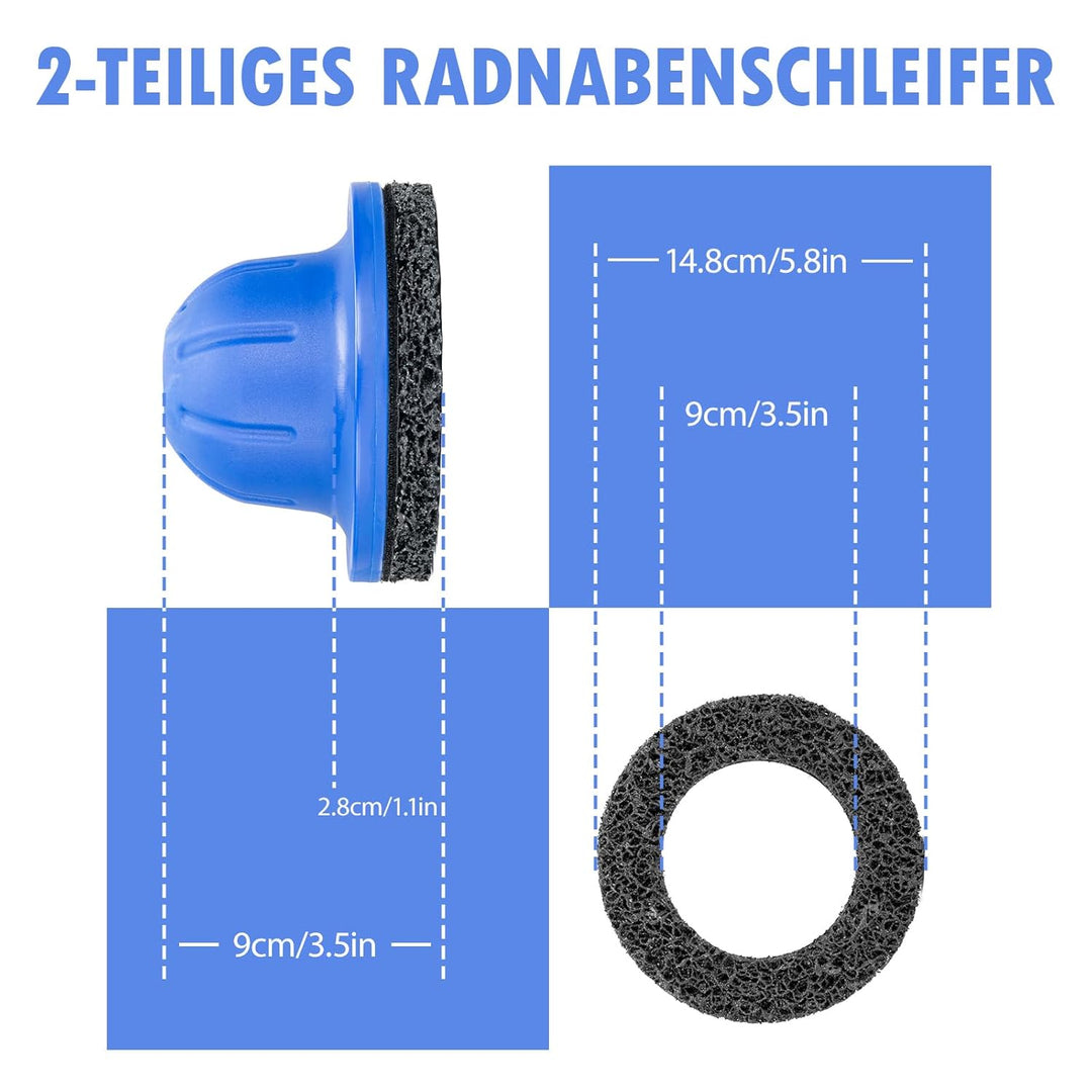 Radnabenschleifer, 150 mm Radnaben Bürste, Radnabenreiniger Für Auto, kugelkopfschleifer, für Topfsc