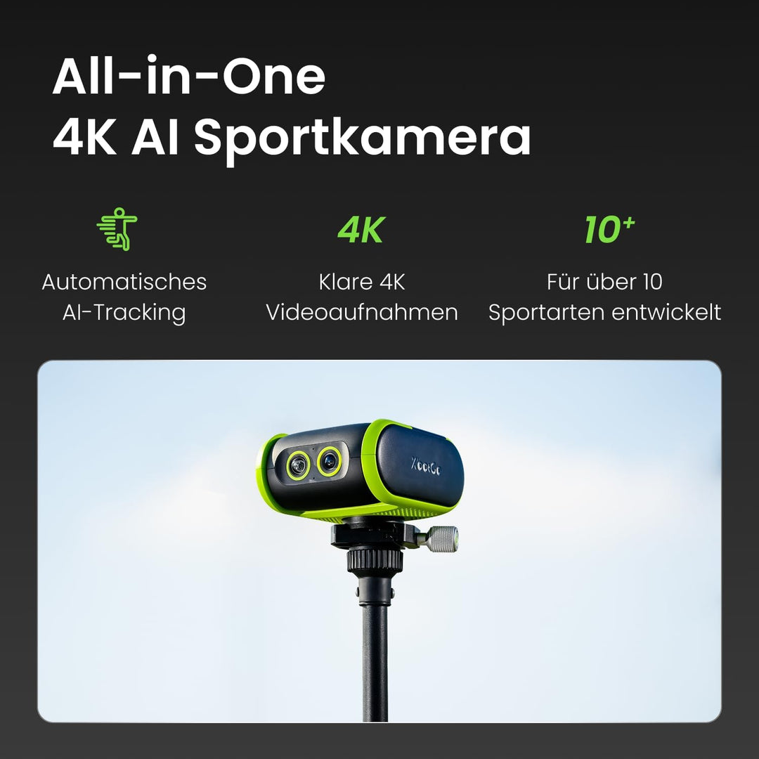 XbotGo Falcon 4K AI Sportkamera, Edge Green
