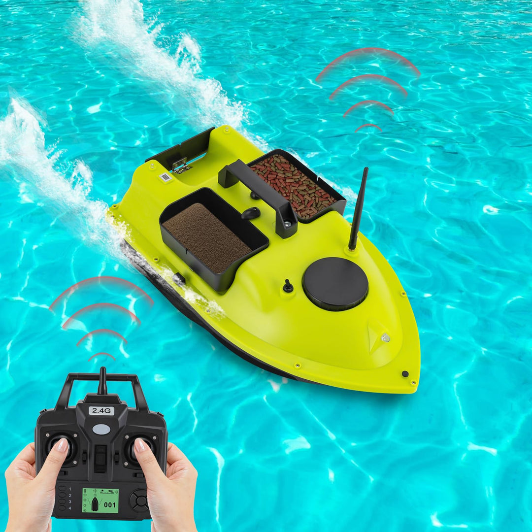 500M GPS Köderboot, GPS Köderboot, Sonar-Fathometer | 52W LCD Fischfinder, Echolot Angeln mit Fernst