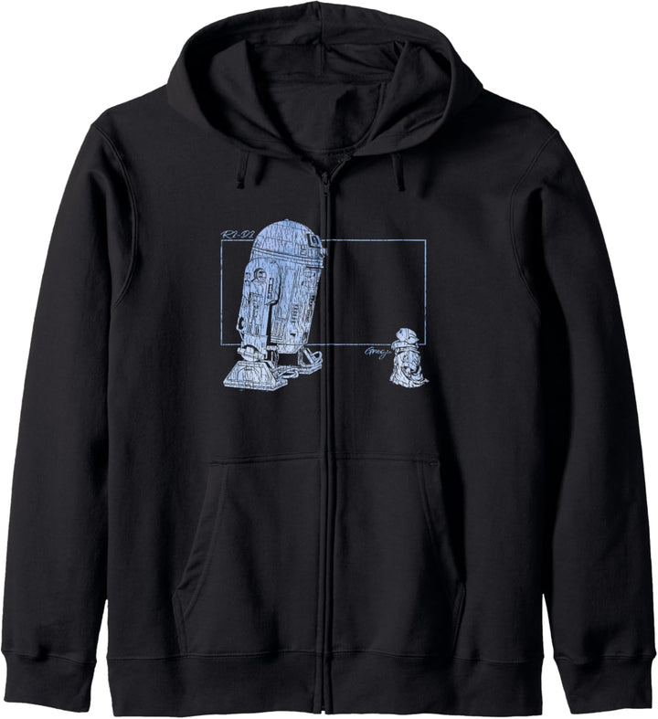 Star Wars: The Mandalorian Retro R2-D2 & Grogu Kapuzenjacke