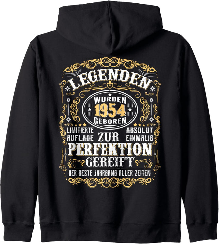 1954 Legenden Wurden 1954 Geboren Geburtstag Jahrgang 1954 Kapuzenjacke