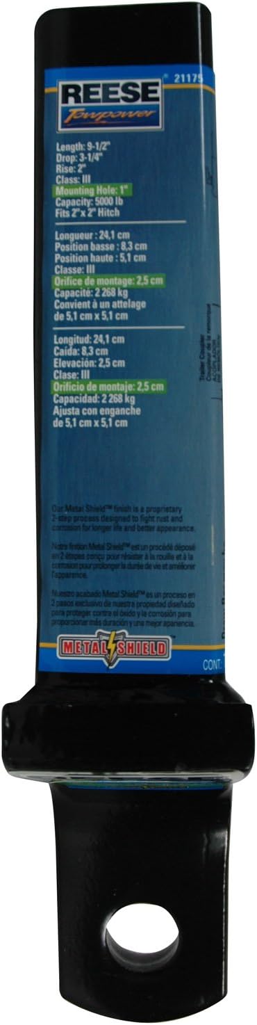 Reese Towpower 21175 Deichsel für Anhängerkupplung, 8,9 cm Länge: 8,3 cm, Länge: 8,3 cm