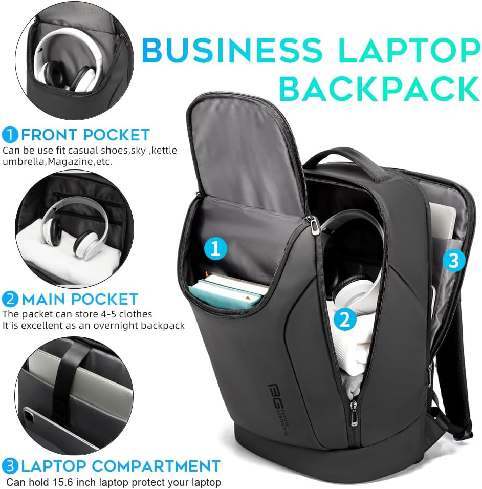 BANGE Business-Smart-Rucksack, wasserdicht, 39,6 cm (15,6 Zoll) Laptop-Rucksack, robuster Reiserucks