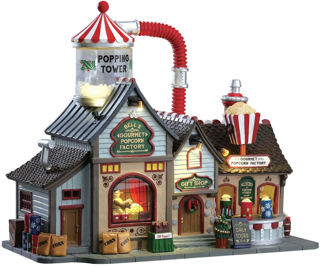 Lemax - Bell's Gourmet Popcorn Factory, with 4.5V Adaptor