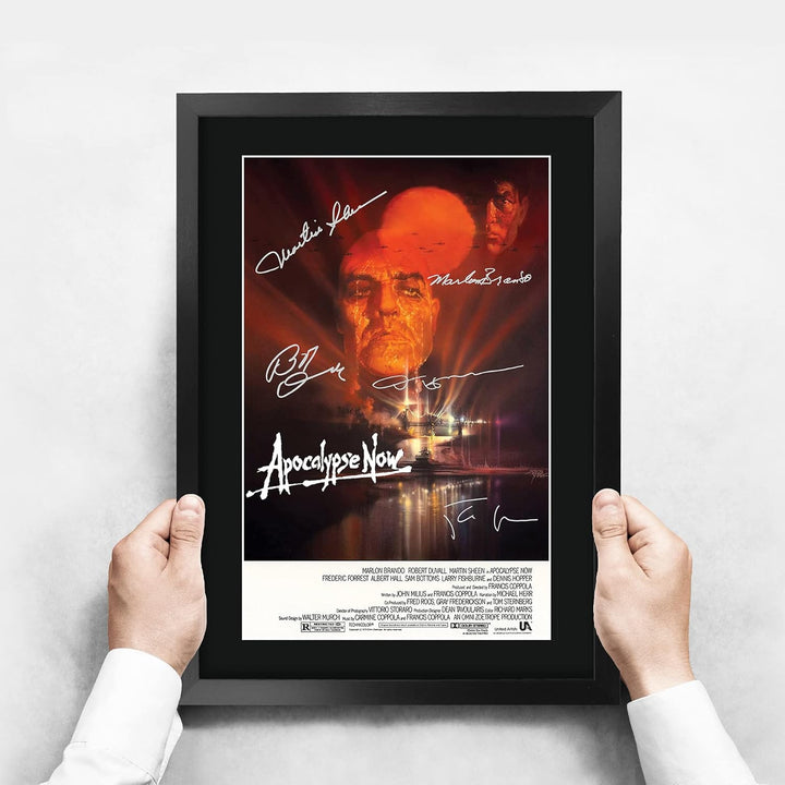 HWC Trading Apocalypse Now A3 Gerahmte Signiert Gedruckt Autogramme Bild Druck-Fotoanzeige Geschenk