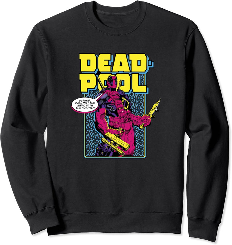 Marvel Deadpool 30th Call Me The Merc With The Mouth Sweatshirt