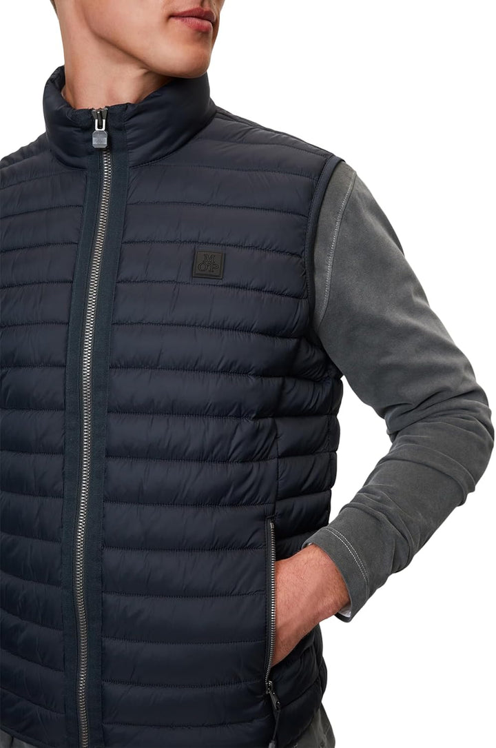 Marc OߴPolo Herren Steppweste Übergangsjacke wasserabweisend, Blau(I)