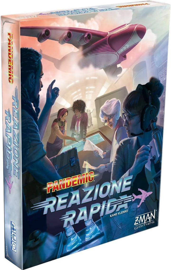 Asmodee - Pandemic: Schnelle Reaktion, Brettspiel, Italienische Ausgabe, 8396, Pandemic: schnelle Re