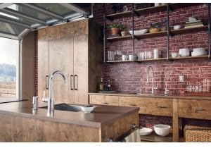 Moen 5923SRS Ausrichten Einhebel-Vorspülfeder-Küchenarmatur mit Power-Boost, Fleckenresistent, Stand