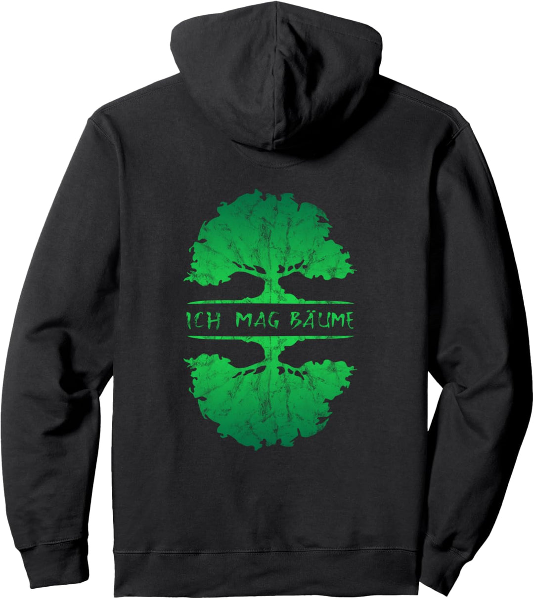 Ich mag Bäume, Wald, Natur, Wandern, Zelten, Camping, Sommer Pullover Hoodie