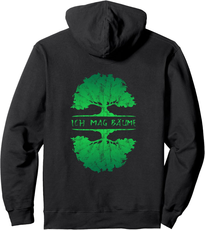 Ich mag Bäume, Wald, Natur, Wandern, Zelten, Camping, Sommer Pullover Hoodie