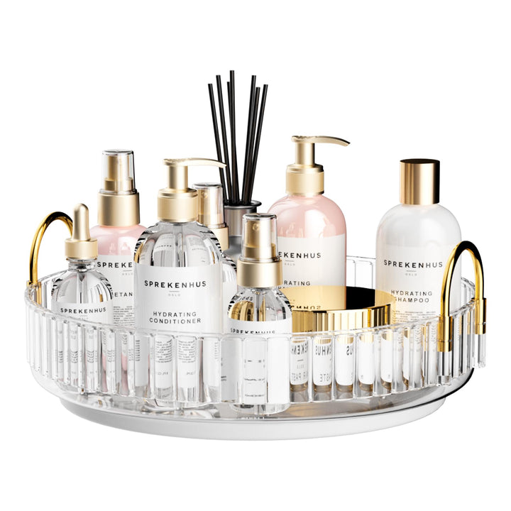 MOACC Make Up Kosmetik Organizer, 360° Drehbar Aufbewahrung, Schmink Organizers für Dresser Schminkt