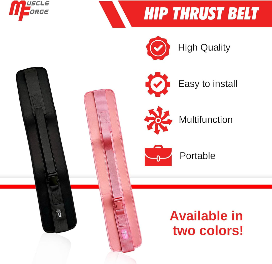 Hip Thrust Gürtel, Gewichtslastgürtel für das Anbringen von Hanteln für Hüftübungen, Glute Bridge, P