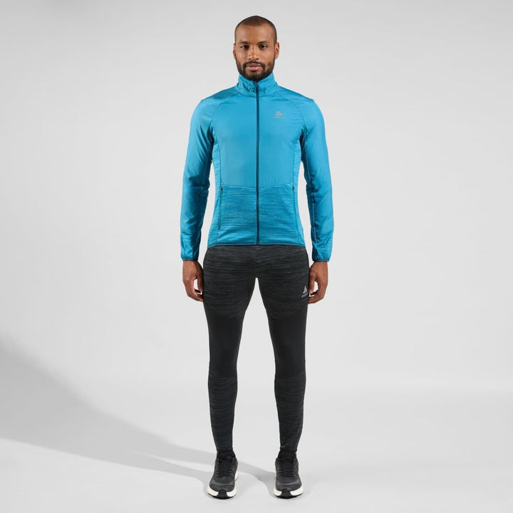 Odlo Herren Run Easy Warm Hybrid Jacke Isolationsjacke Kunstfaserjacke XXL saxony blue, XXL saxony b