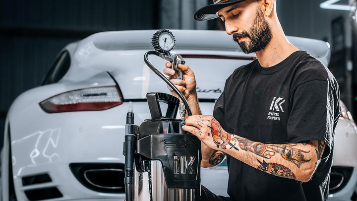 IK Window TINTING & PPF - Professioneller Edelstahlsprüher 13L - Hohe Präzision und Chemikalienbestä