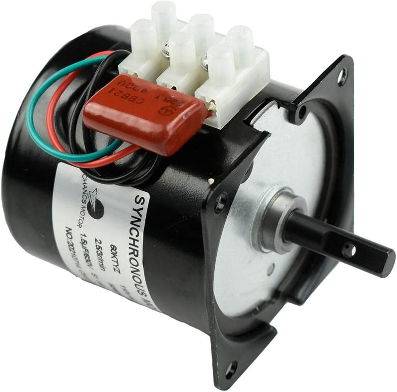 CHANCS Permanentmagnet-Synchrongetriebemotor 68KTYZ 220V 1.2RPM CW/CCW Drehmoment 100Kgf.cm Getriebe