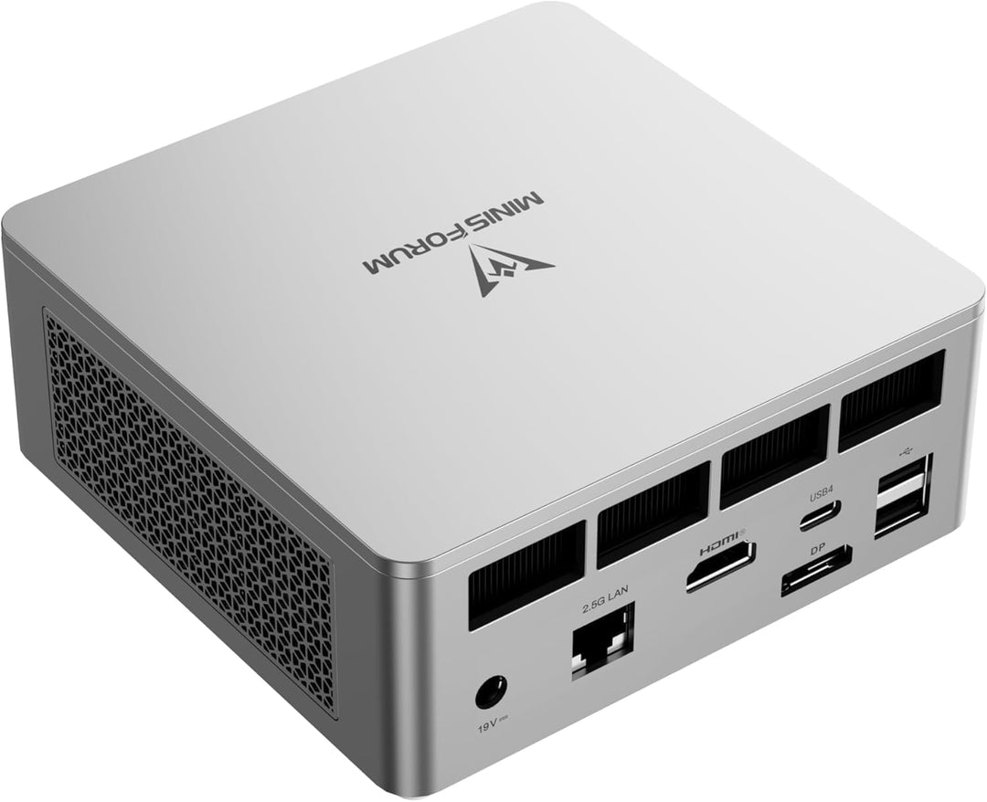 MINIS FORUM UM750L Slim Mini-PC, AMD Ryzen 5 7545U (6 Kerne/12 Threads, bis zu 4,9 GHz), 16 GB LPDDR