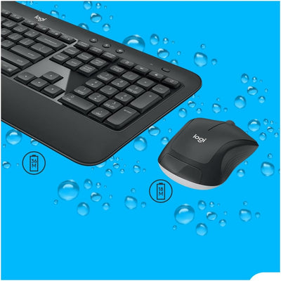 Logitech MK540 Advanced Kabelloses Tastatur-Maus-Set, 2.4 GHz Wireless Verbindung via Unifying USB-E