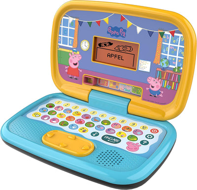 VTech Peppas Lernlaptop – Lerncomputer mit ABC-Tastatur und verschiedenen Lerninhalten mit den Theme