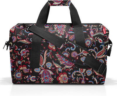 reisenthel Allrounder L Paisley Black – Vielfältige Doktortasche zum Reisen, für die Arbeit oder Fre