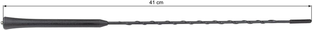 tomzz Audio 1000-042 KFZ Auto Dachantenne 16V-Look AM/FM mit 450cm Kabel Verstärker DIN-Stecker Anti