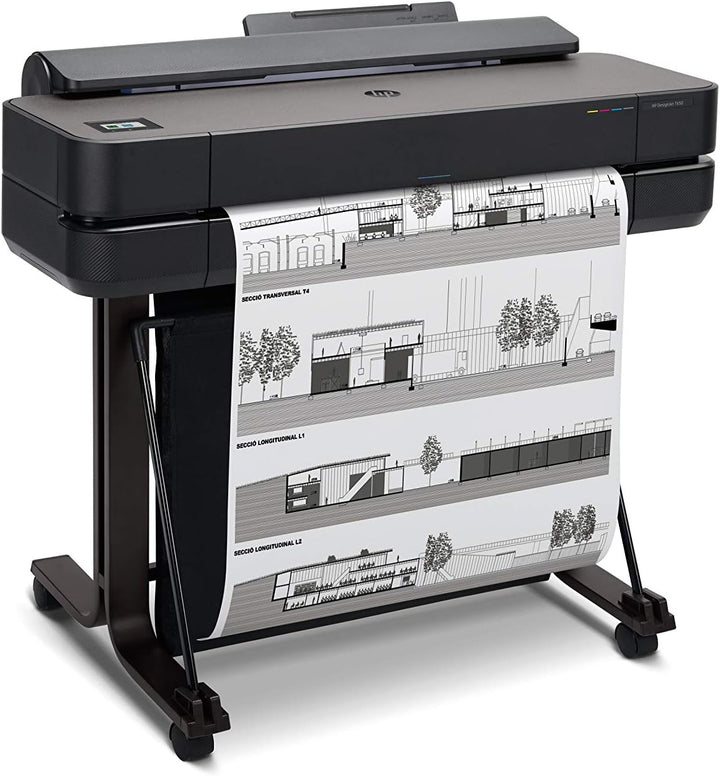HP DesignJet T650 Grossformatdrucker, 24 Zoll, bis zu A1, mobiles Drucken, Wi-Fi, Gigabit Ethernet,