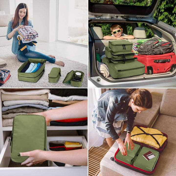 Koffer Organizer Set 8-teilig, Packtaschen für Koffer, Packing Cubes Set für Reise,Packtaschen mit K