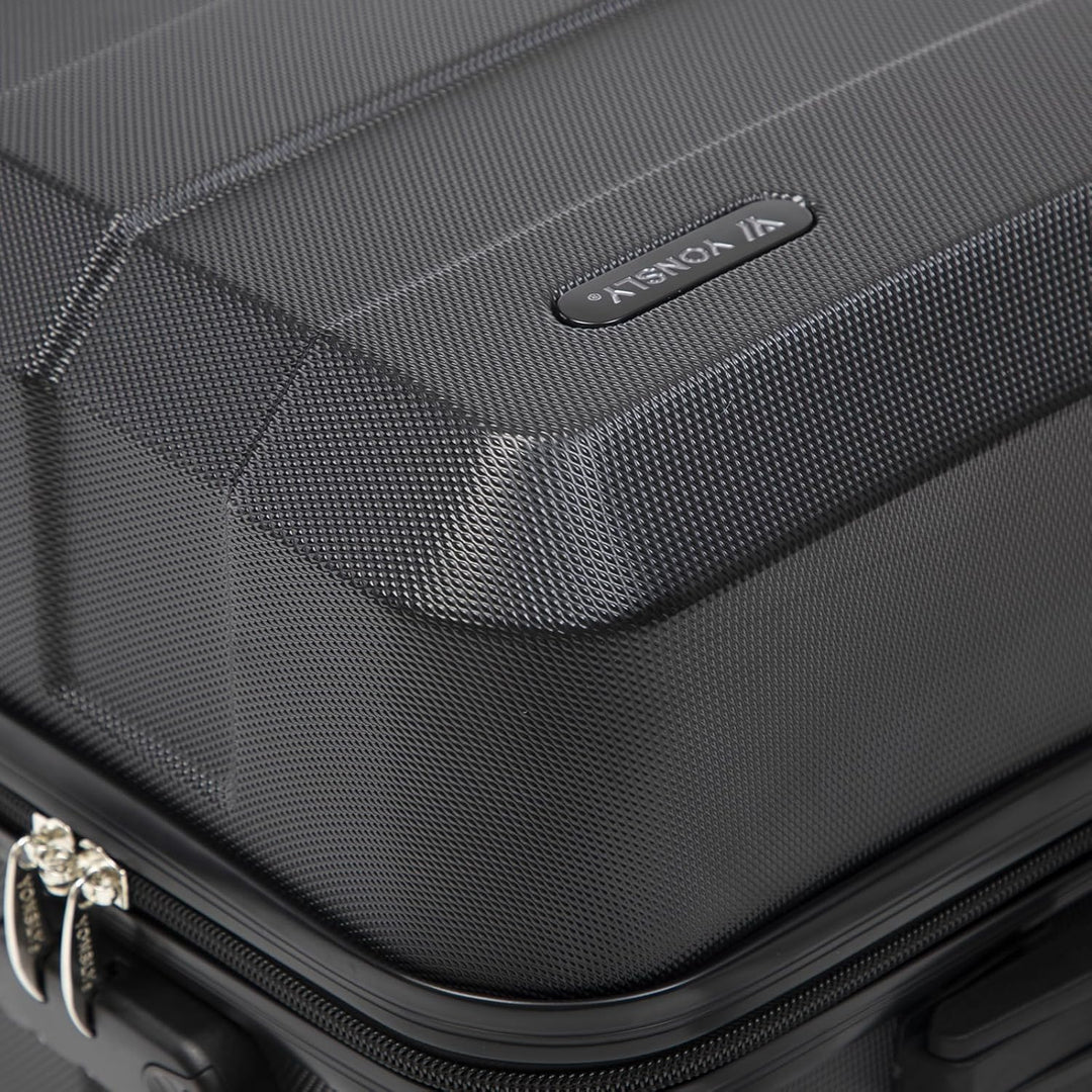 Trolley Reisekoffer, Rollkoffer Handgepäck, Travel Suitcase Hartschalenreisekoffer mit 4 Rollen 360°