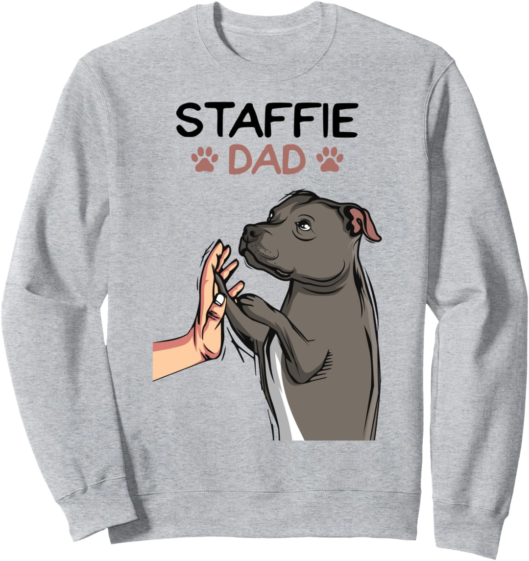 Staffordshire Bullterrier Papa Staffie Dad Hunde Sweatshirt