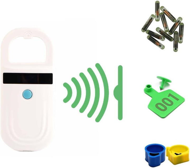 Haustier ID Chip Lesegerät, Hund Microchip Scanner Pet Reader USB Wiederaufladbarer Chipleser Katzen