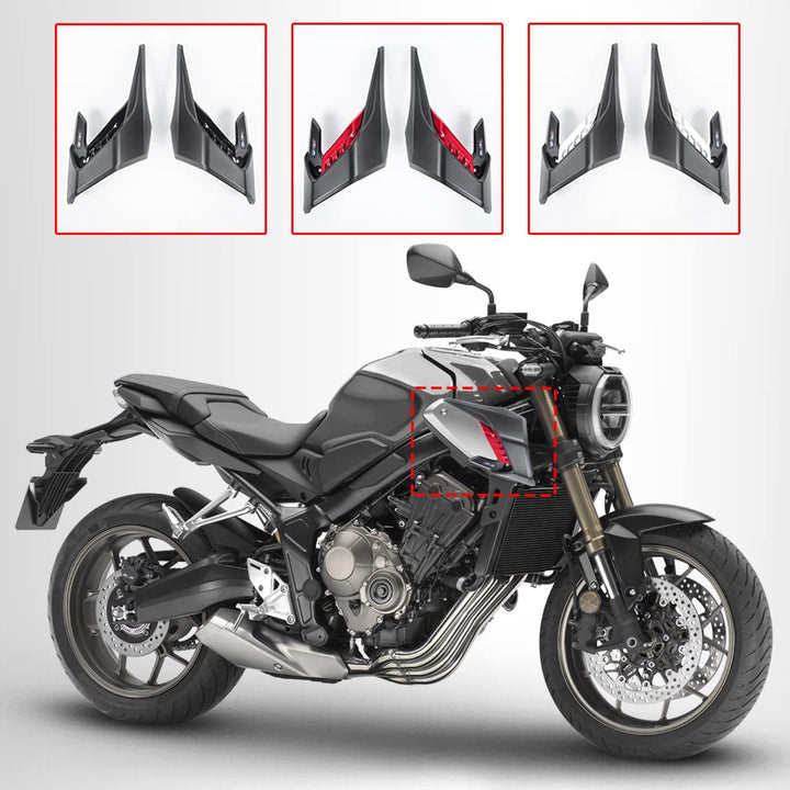 Motorrad Downforce Naked Spoiler Feste Winglets Verkleidungsflügelabweiser für H-onda CB650R CB 650