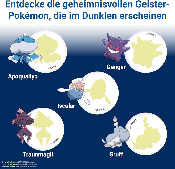 Ravensburger 22705 - Pokémon Labyrinth Glow in The Dark - Schiebespass mit den beliebtesten Pokémon