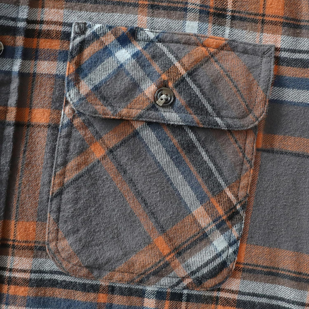 Dubinik® Flanellhemd Herren Button Down Kariert Baumwollhemd Freizeithemd Hemd Herren Langarm mit Zw