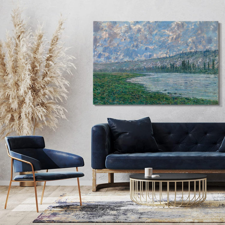 Printed Paintings Leinwand (80x60cm): Claude Monet - Die Seine bei Vétheuil 80x60 cm, 80x60 cm
