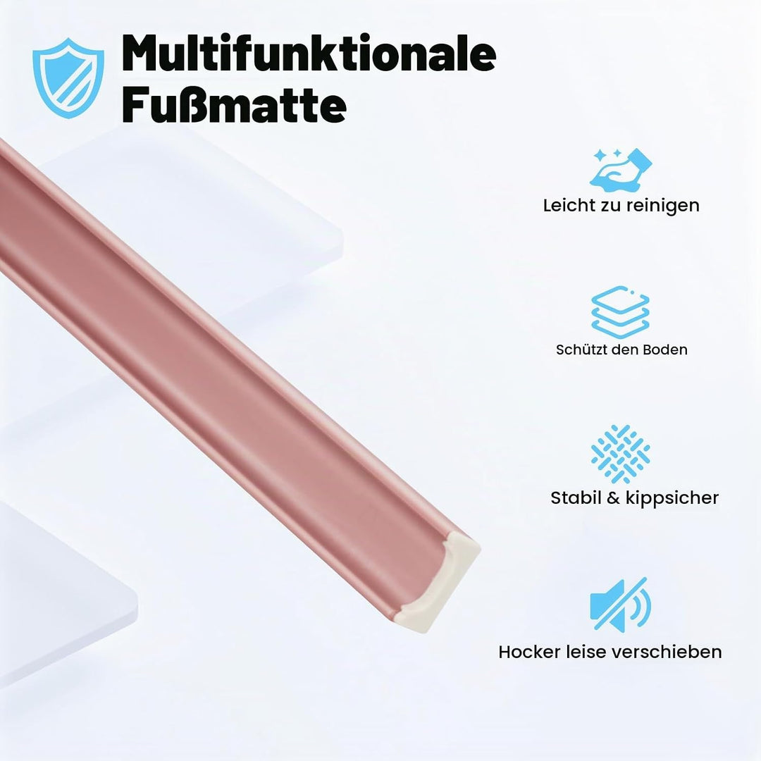 46 cm Hocker stapelbar, 5 Pcs Hocker Plastik, Stapelhocker Kunststoff, bis zu 75 kg, Plastikhocker f