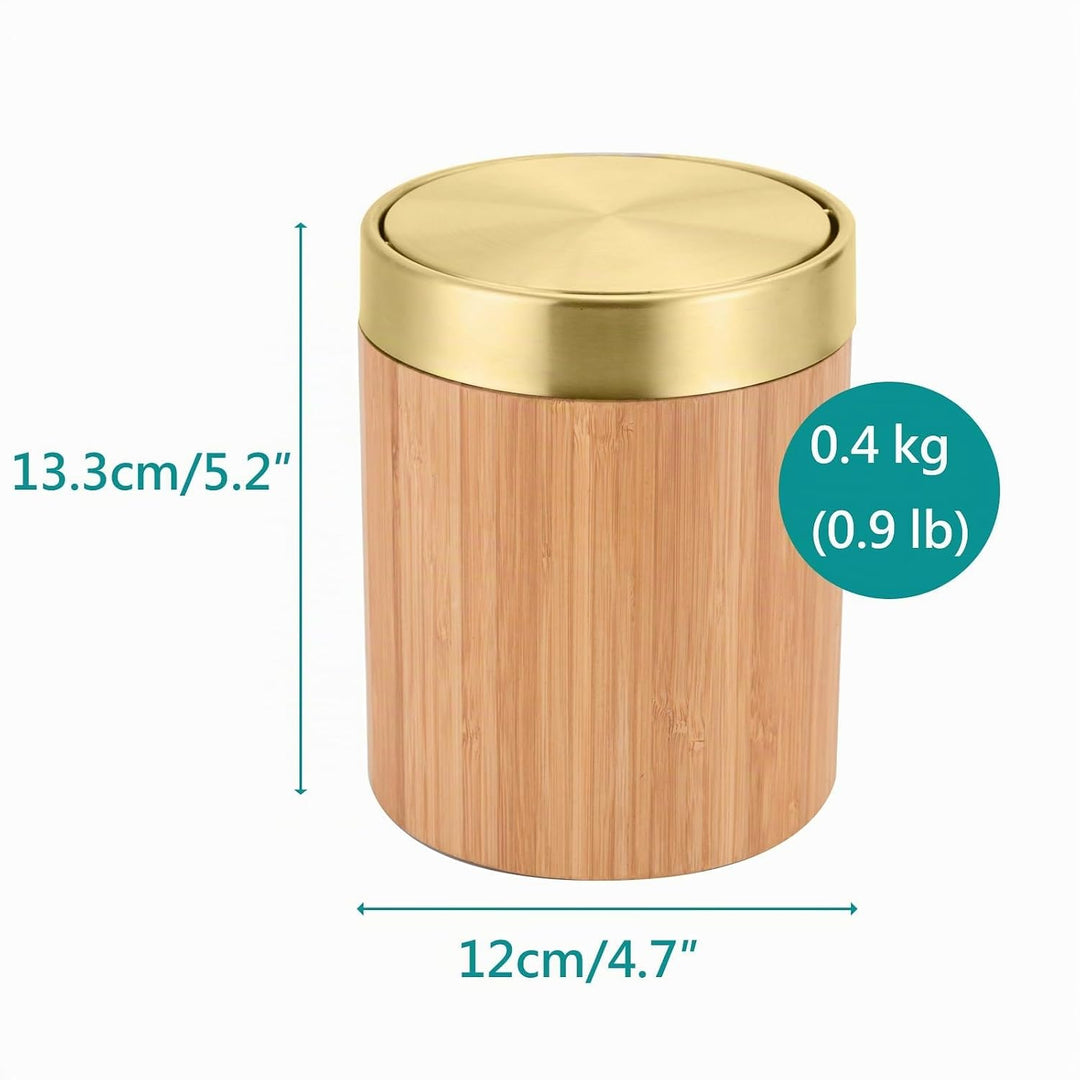 Mini Mülleimer mit deckel 1.3L, Bad Mülleimer, Abfalleimer，kosmetikeimer，Tischmülleimer，Abfalleimer