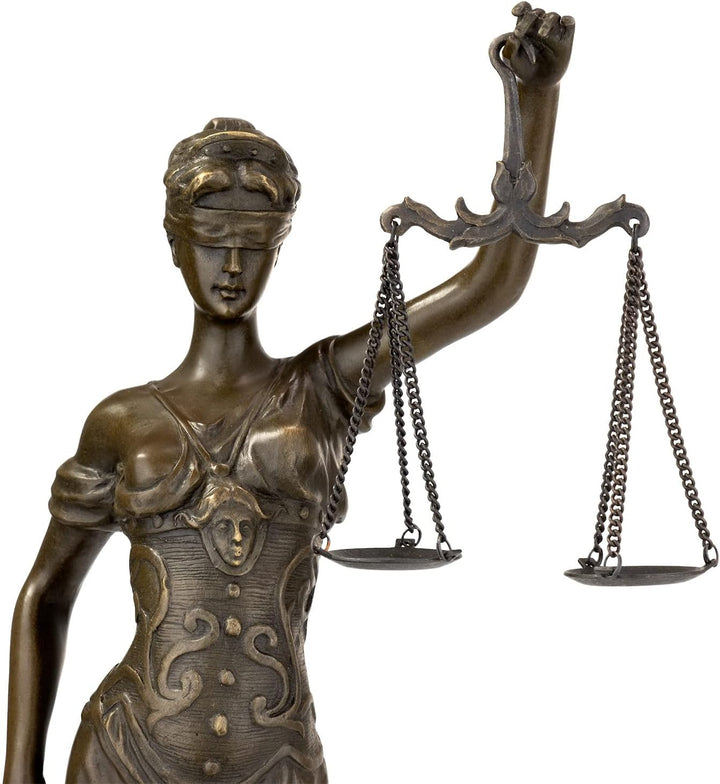 Moritz Bronzefigur Lady Justice Höhe 40 cm 2,7 kg Skulptur Statue Antik
